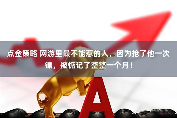 点金策略 网游里最不能惹的人，因为抢了他一次镖，被惦记了整整一个月！