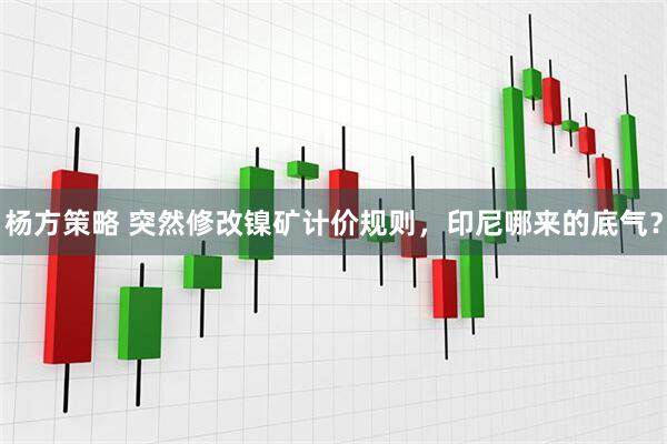 杨方策略 突然修改镍矿计价规则，印尼哪来的底气？